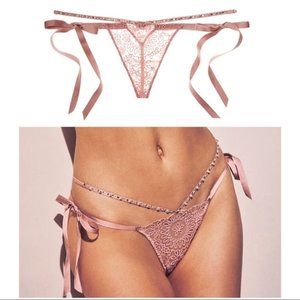 VS Designer Thong Panty with Swarovski Crystal
